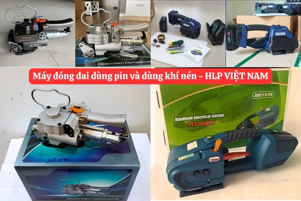 Máy đóng đai dùng pin và dùng khí nén HLP Việt Nam